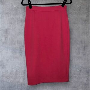 Halogen Pink Knee-Length Pencil Skirt